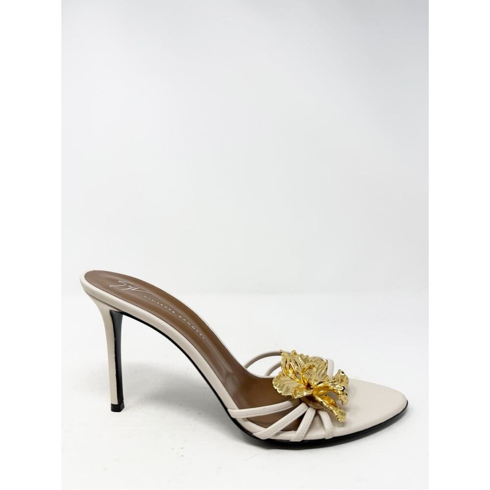 Giuseppe Zanotti Orchid Mule Leather Heels Womens Size EU 40.5 - Picture 8 of 15